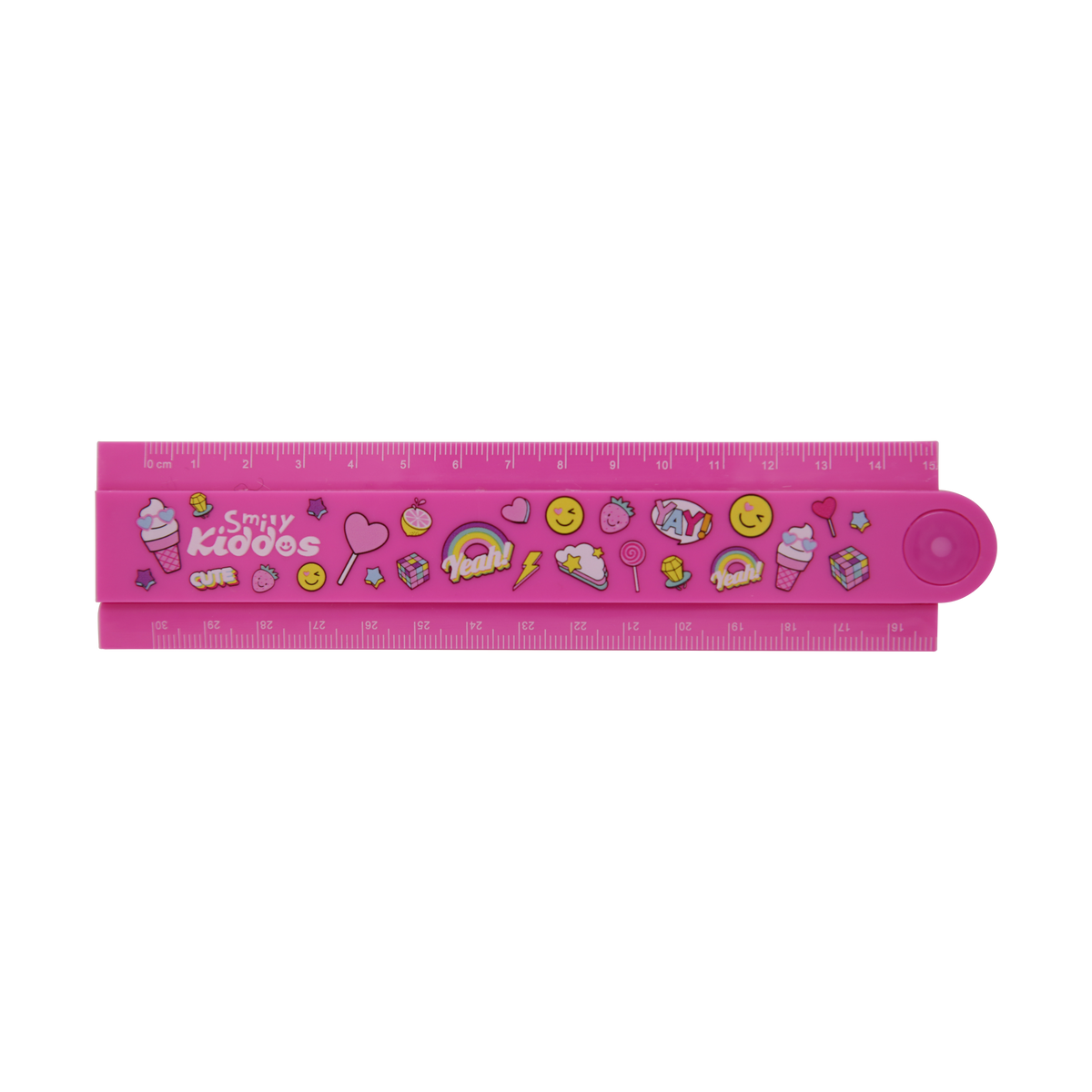 Smily Kiddos Fold Up Ruler Pink