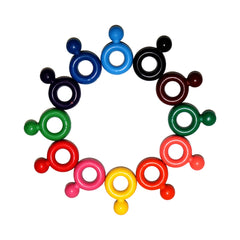 Smily Kiddos fancy Ring Crayon set - 12