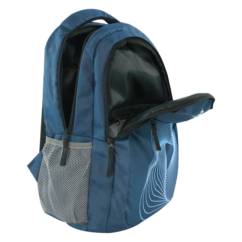 SIRIUS Laptop  LTP 06 Backpack Spiral print  BLUE  & Black