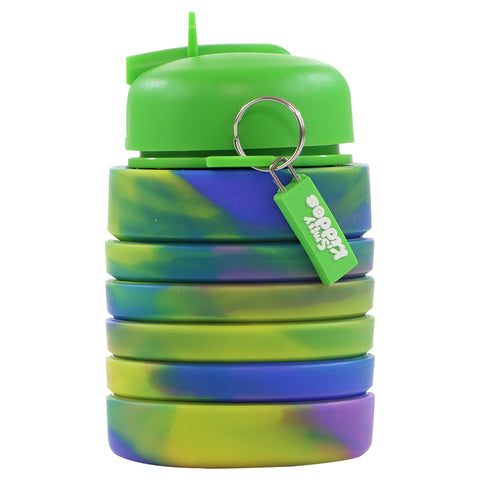 Image of Smily Kiddos Silicone Expandable Bottle - Lemon Green