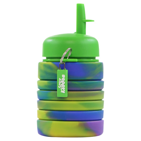 Image of Smily Kiddos Silicone Expandable Bottle - Lemon Green