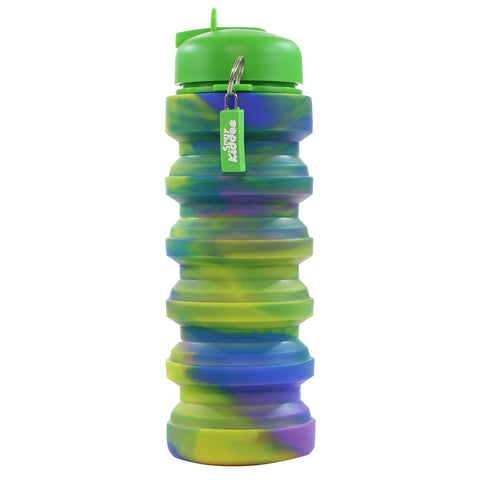 Image of Smily Kiddos Silicone Expandable Bottle - Lemon Green