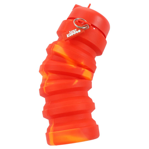 Image of Silicone Expandable & Foldable Water Bottle- Red