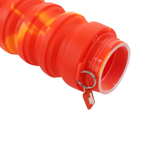 Image of Silicone Expandable & Foldable Water Bottle- Red