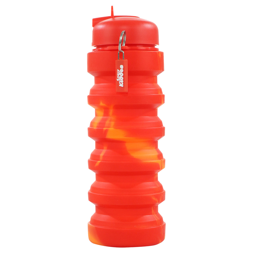 Silicone Expandable & Foldable Water Bottle- Red