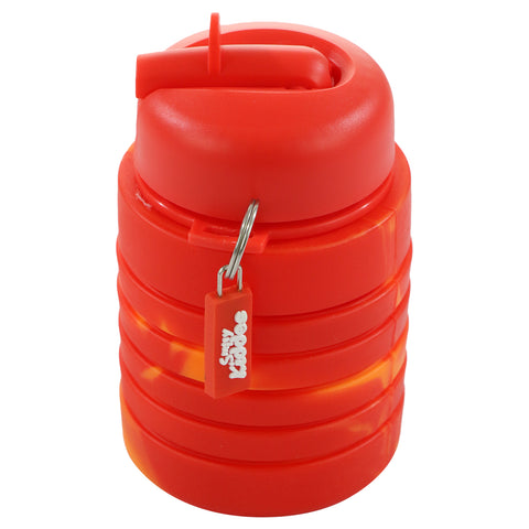 Image of Silicone Expandable & Foldable Water Bottle- Red