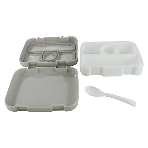 Image of Smily Kiddos Bento Lunch box -Grey