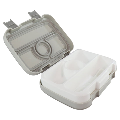 Image of Smily Kiddos Bento Lunch box -Grey