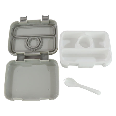 Image of Smily Kiddos Bento Lunch box -Grey