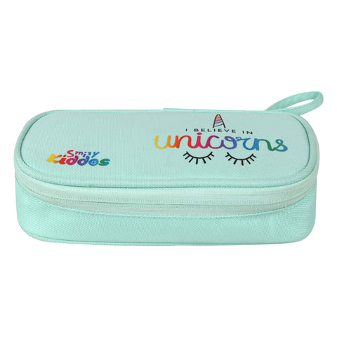 Image of Smily Kiddos Zipper Pencil Pouch Unicorn Sea - Green