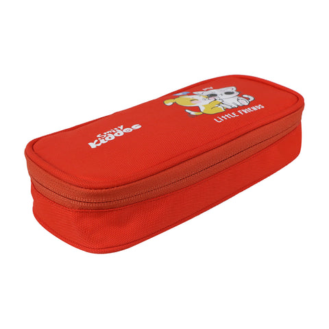 Image of Smily Kiddos Zipper Pencil Pouch Kitty - Red