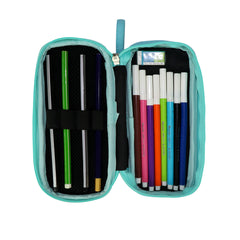 Smily Kiddos Zipper Pencil Pouch Narwhale Light Blue