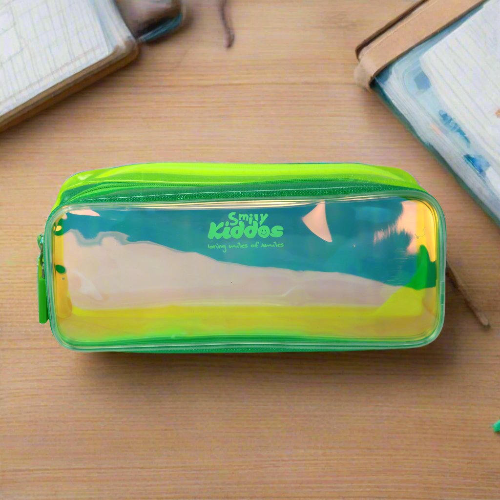 Smily Gleamy Pencil Pouch Green