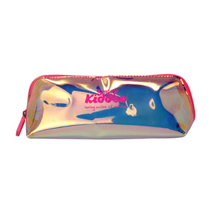 Smily Holograph Pencil Pouch Pink