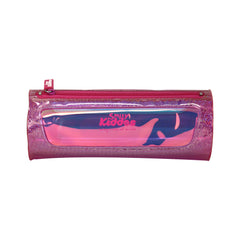 Smily Sparkle Translucent Pencil Pouch Purple