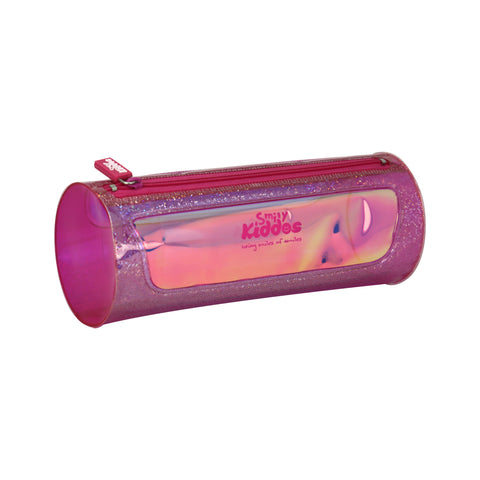 Image of Smily Sparkle Translucent Pencil Pouch Purple