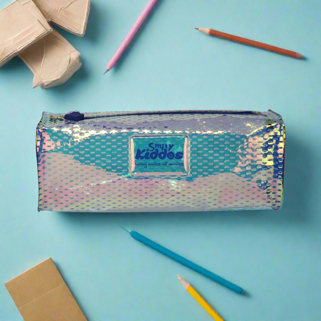 Buy Smily Square Gleamy Pencil Pouch For Kids in Online Smily Kiddos