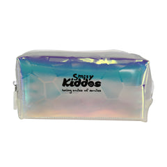 Smily Transparent Cosmetic Pouch Silver