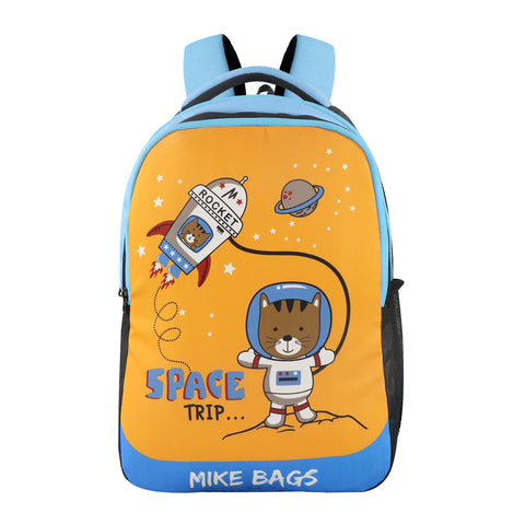 Image of Mike pre school Backpack  Space Kitty-Orange
