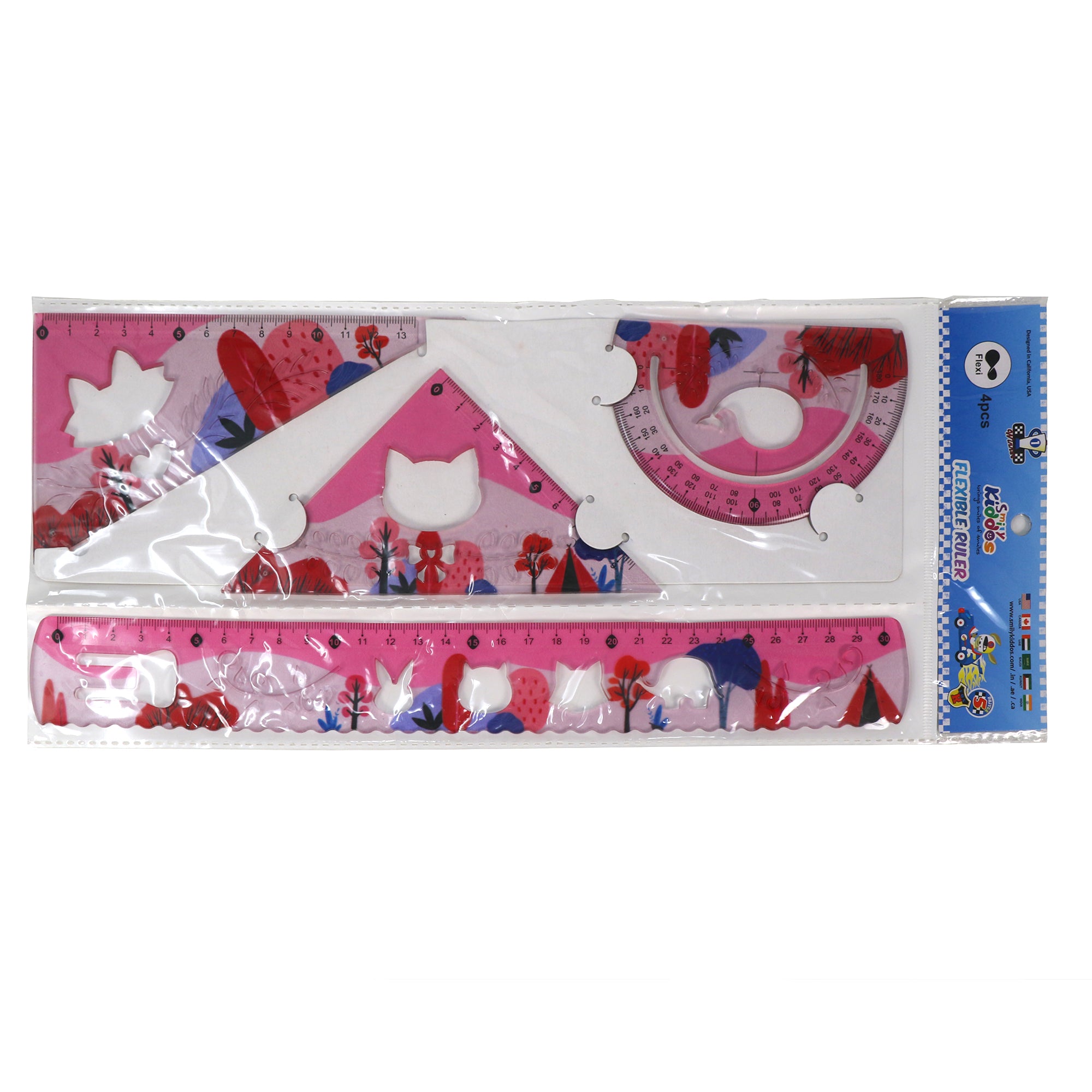 Rulers Set Pink - 4pcs – Smily Kiddos