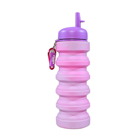 Image of Smily kiddos silicone Purple and Pink Water Bottle