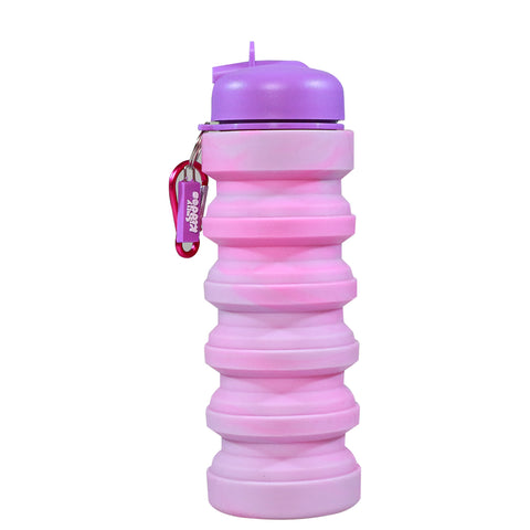 Image of Smily kiddos silicone Purple and Pink Water Bottle