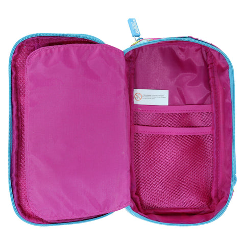 Image of Smily Multipurpose Pencil Case Fun Theme Pink