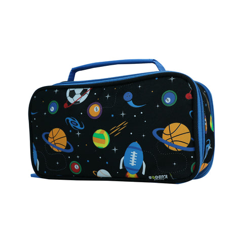 Image of Smily Multipurpose Pencil Case Space Theme Black