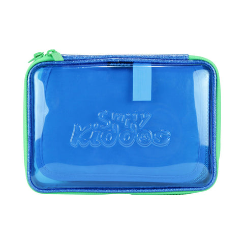 Image of Smily Pvc Pencil Case Blue