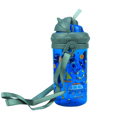 Smily Sipper Water Bottle Blue