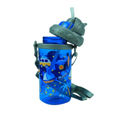 Smily Sipper Water Bottle Blue