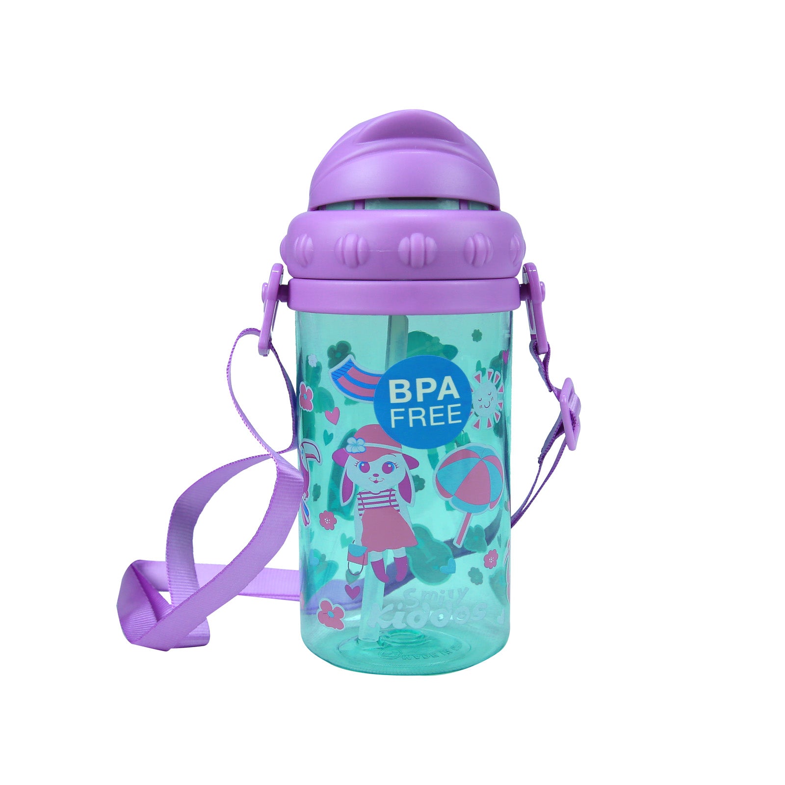 Smily Sipper Water Bottle Light blue