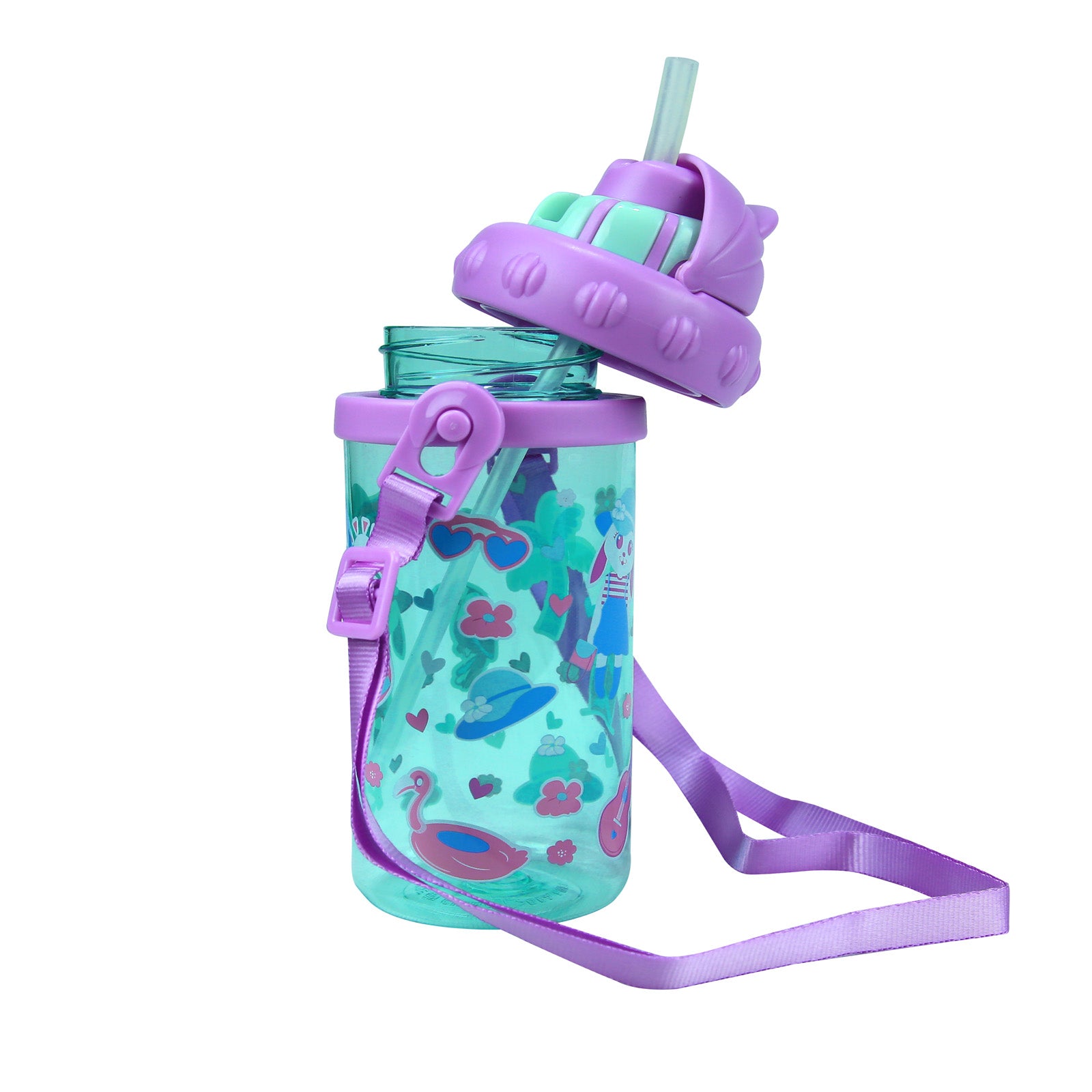 Smily Sipper Water Bottle Light blue