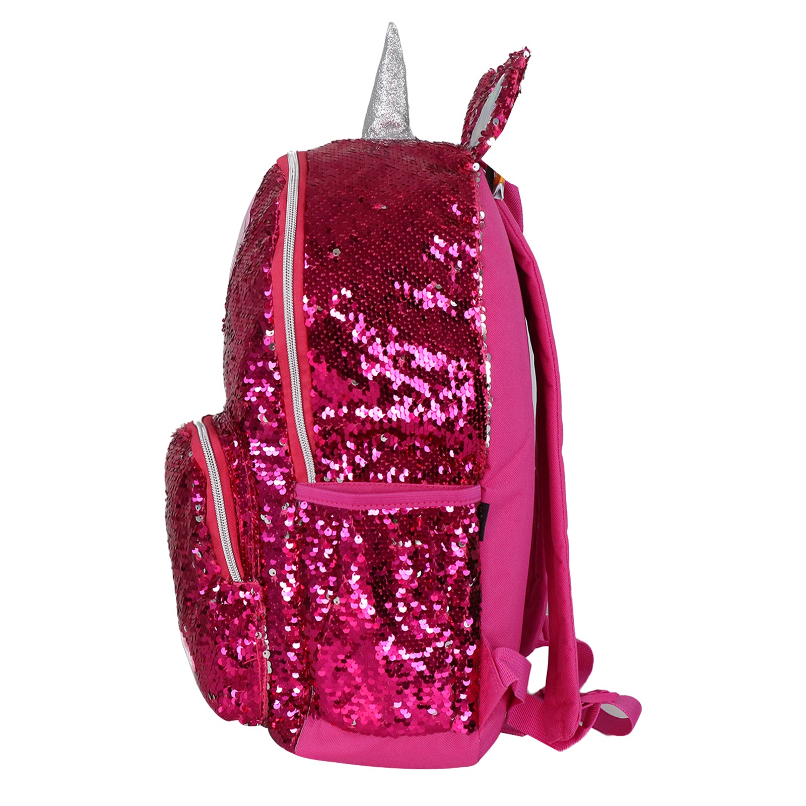 Sequin Unicorn Backpack Pink - Main Image