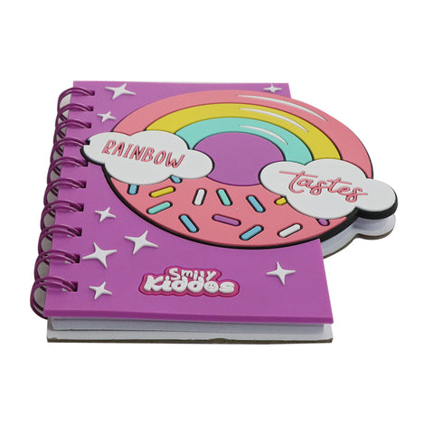 Image of Smily kiddos Spiral Notebook Rainbow Donut - Purple