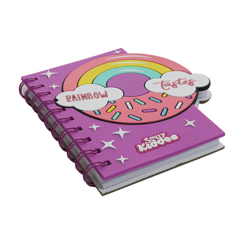 Image of Smily kiddos Spiral Notebook Rainbow Donut - Purple