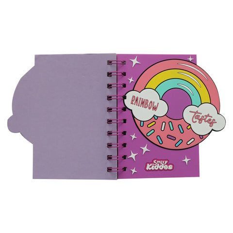 Image of Smily kiddos Spiral Notebook Rainbow Donut - Purple