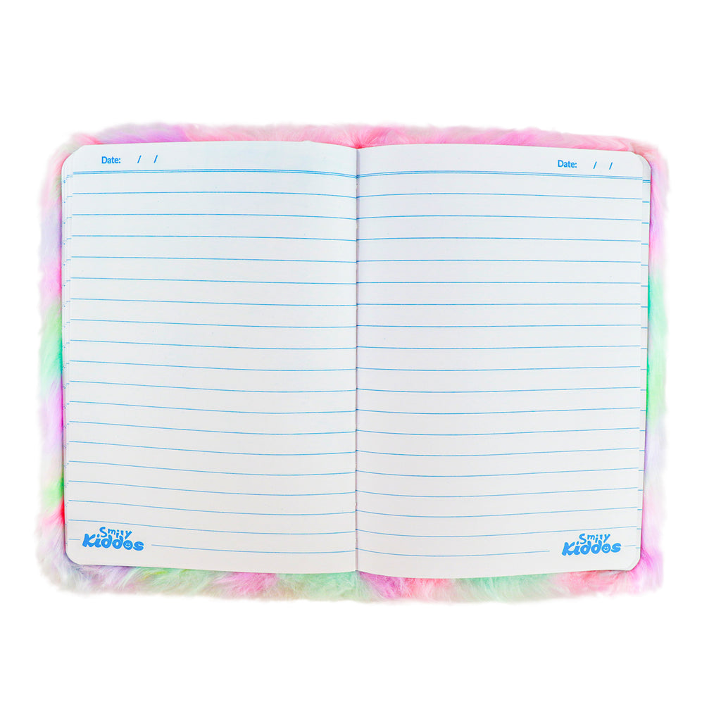 Smily Kiddos Serene Unicorn theme fluffy Notebook Pink