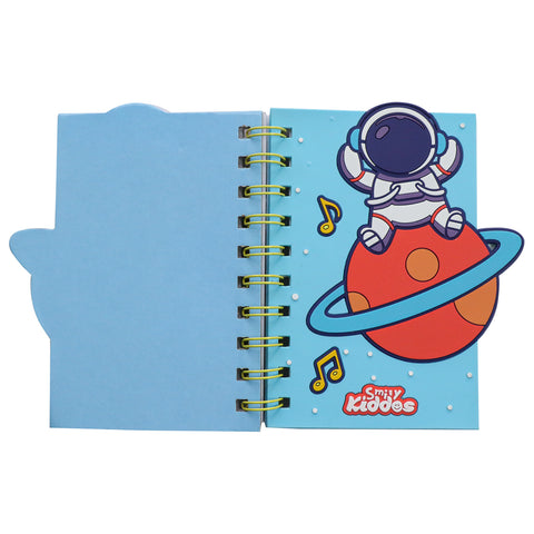 Image of Smily kiddos Spiral Notebook Astronaut - Lite blue