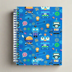 Smily A5 Lined Notebook Blue