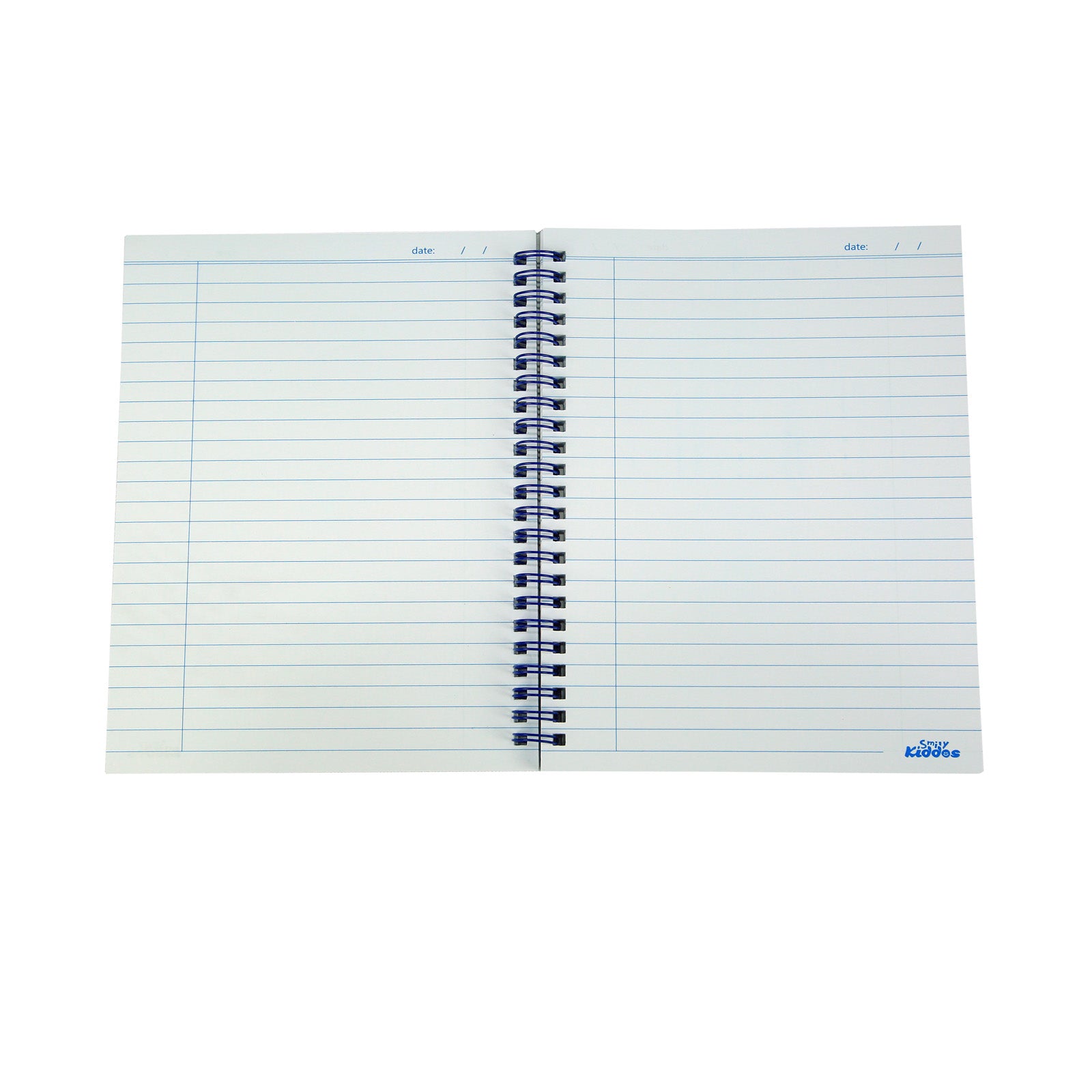 Smily A5 Lined Notebook Blue