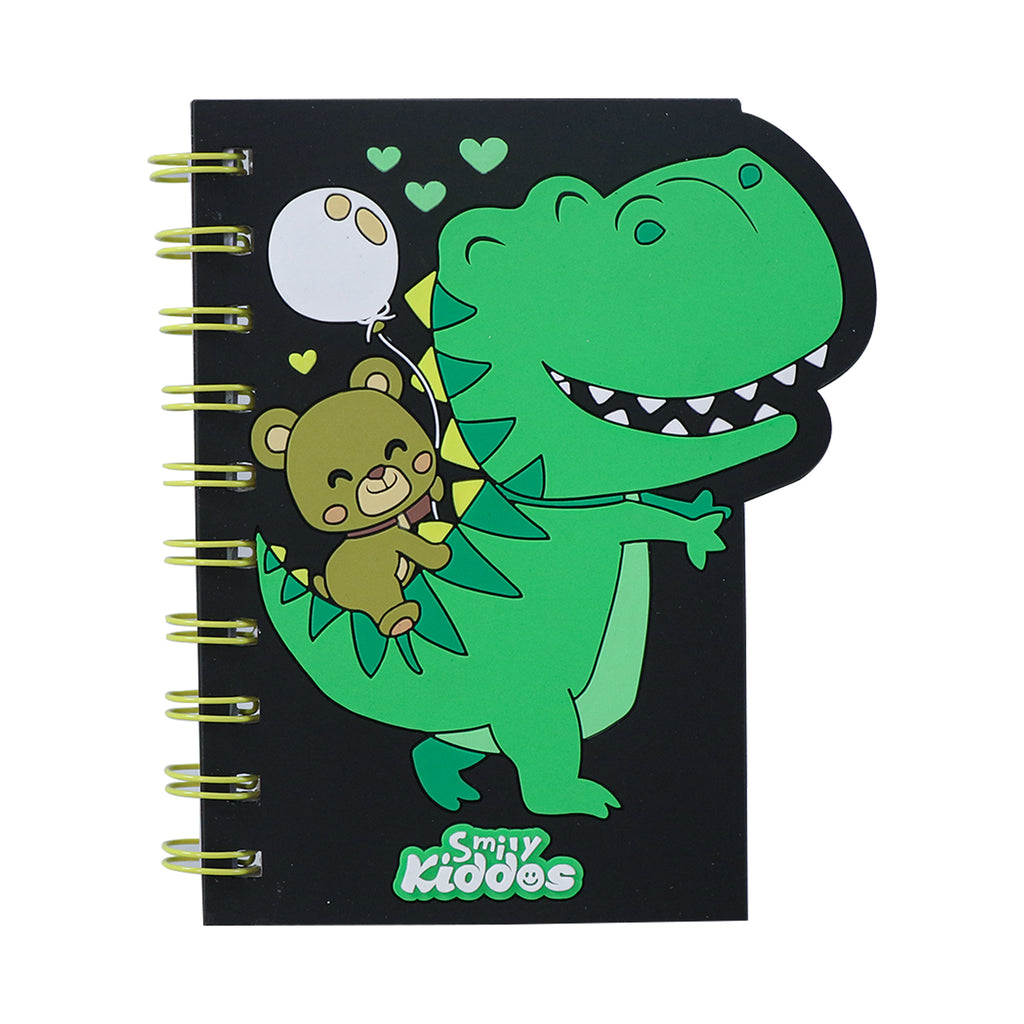 Smily kiddos Spiral Notebook Dino Teddy - Black