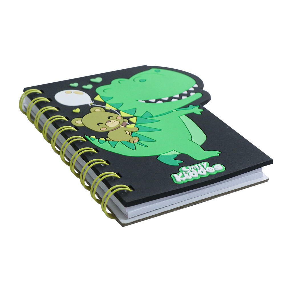 Smily kiddos Spiral Notebook Dino Teddy - Black