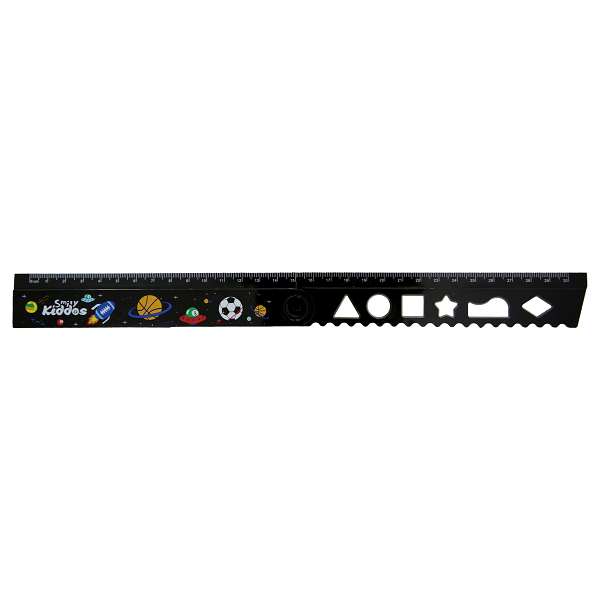 Smily Kiddos Fold Up Ruler Black