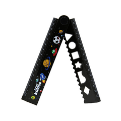 Smily Kiddos Fold Up Ruler Black