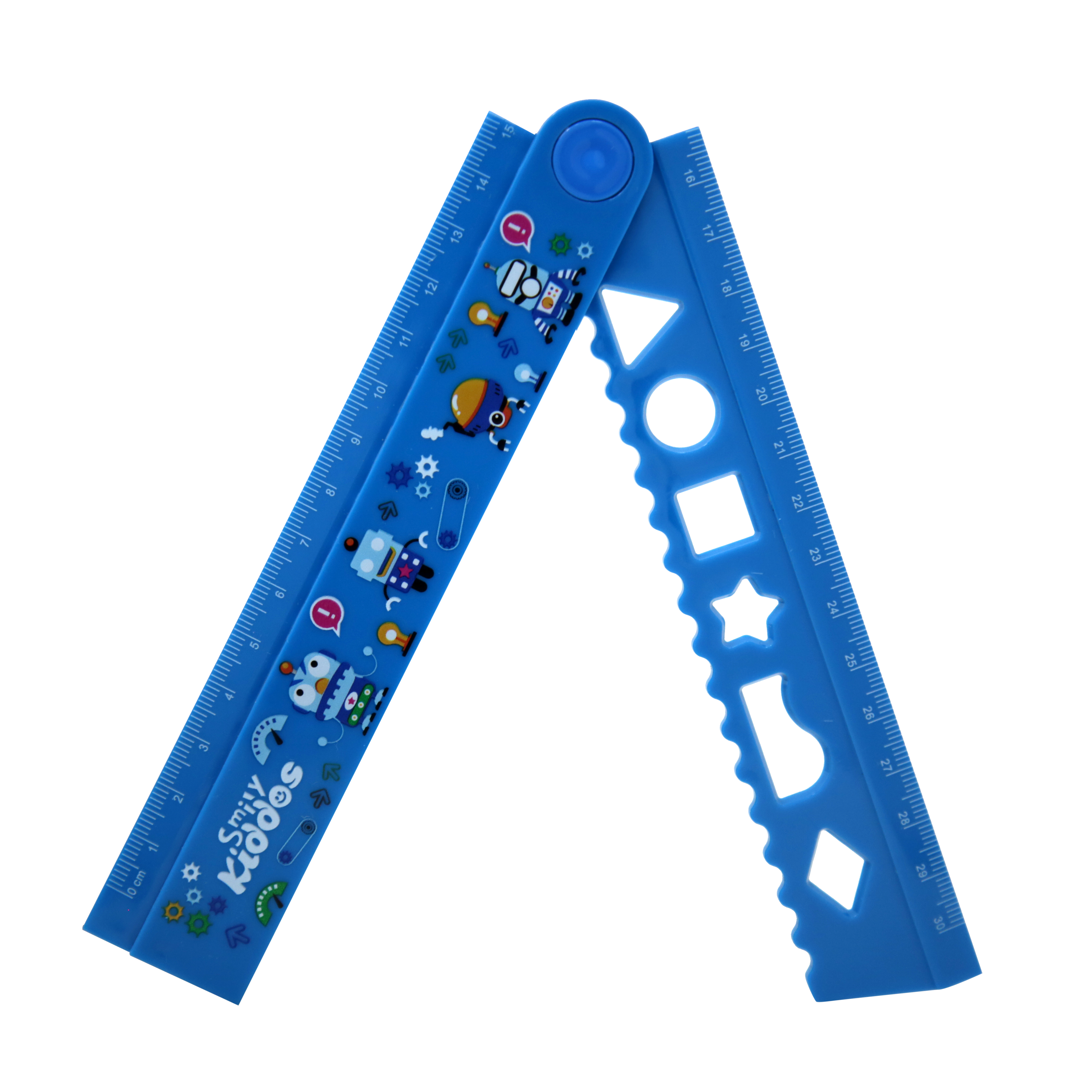 Smily Kiddos Fold Up Ruler Blue