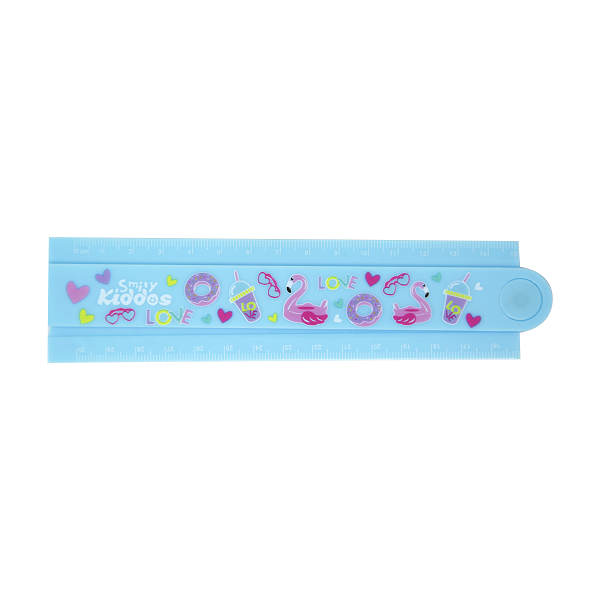 Smily Kiddos Fold Up Ruler Light Blue