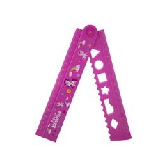 Smily Kiddos Fold Up Ruler Purple
