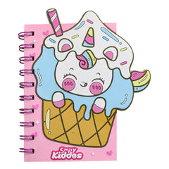 Smily kiddos Spiral Notebook Ice cream Unicorn - Light Pink