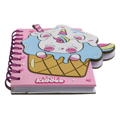 Smily kiddos Spiral Notebook Ice cream Unicorn - Light Pink